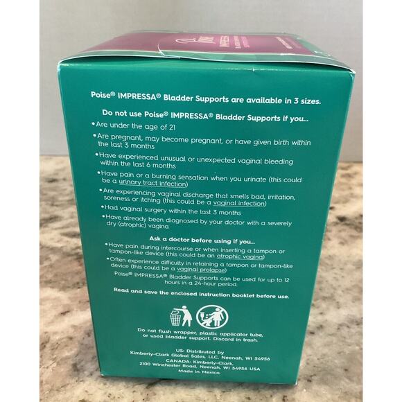Poise Impressa Women's Incontinence Bladder Support Bladder Control Size 3, 21ct - Picture 4 of 4